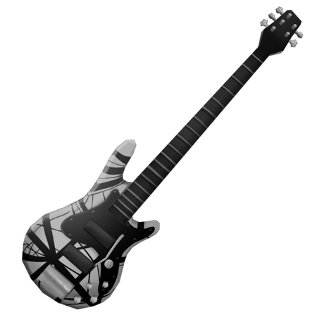 Retexture of Flint's Bass based off of the EVH b&w frankenstrat design. Retexture of Flint's Bass based off of the EVH b&w frankenstrat design.